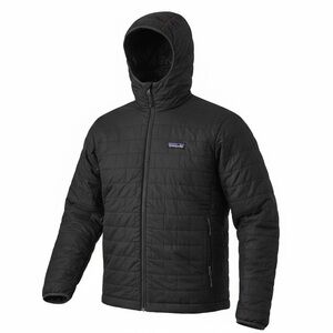 Patagonia Black Nano Puff Hoody Jacket | Size Large